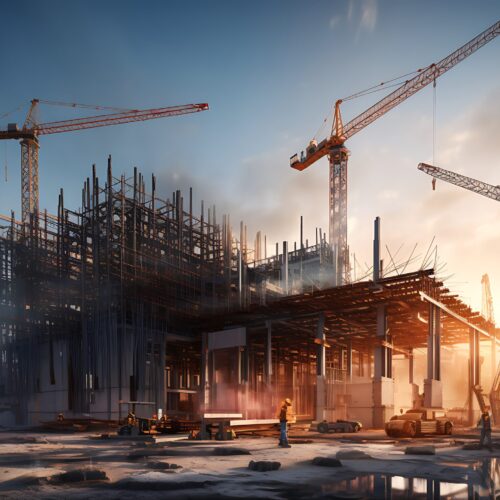 Industrial Building Under Construction